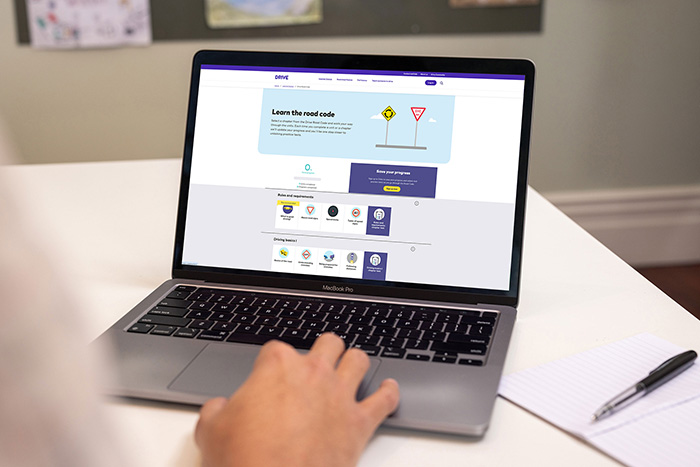 banner road code laptop