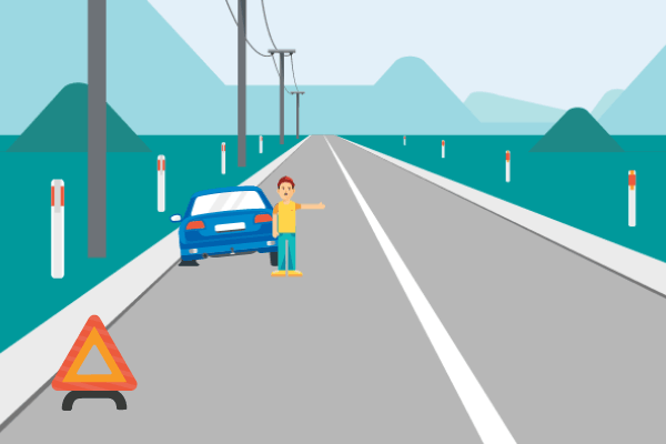 What should you do at a breakdown? | Drive